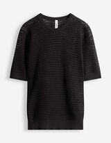 Maglione - Misto cotone - nero