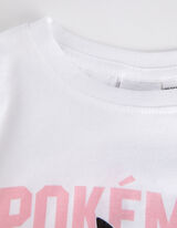 Pižama, sestavljena iz majice z dolgimi rokavi in hlačmajice - Pok&eacute;mon - belo