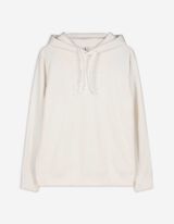 Sweat à capuche - Passementerie en dentelle - blanc