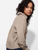 Blúz - Kockás - bézs