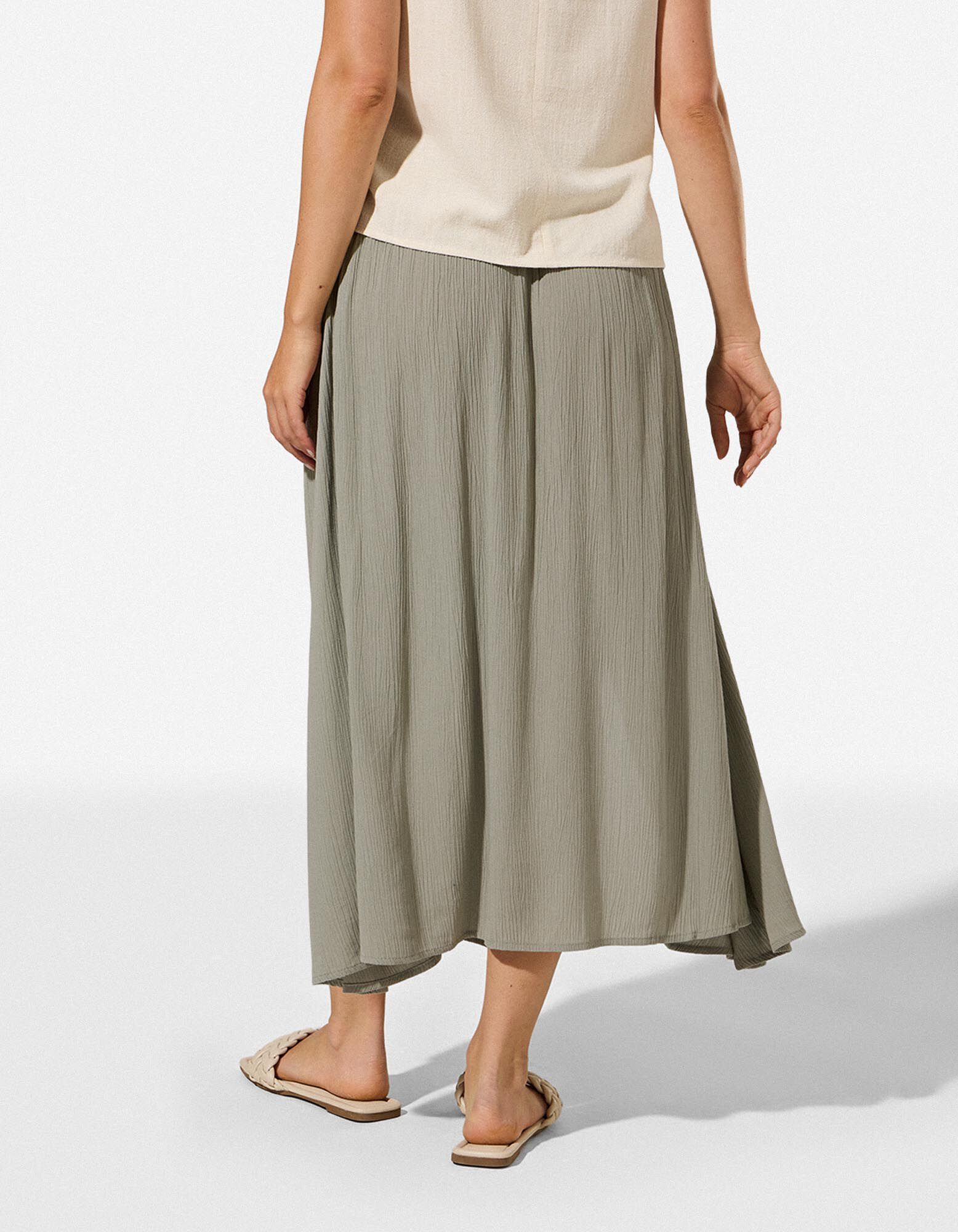 Rok - Effen - Kaki