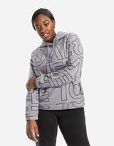 Hoodie - Capuchon met tunnelkoord - grijs