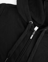 Sweatjacke - Kapuze - schwarz
