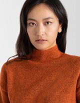 Pullover - Collo alla coreana - arancione