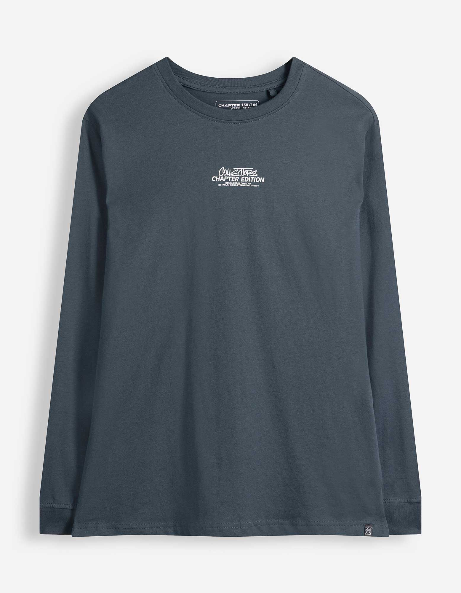 Maglia a manica lunga - Oversized Fit - Blu scuro