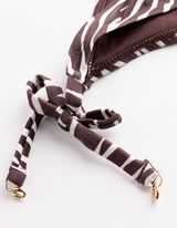 Bikinislip - Seitliche Schn&uuml;rungen - dunkelbraun