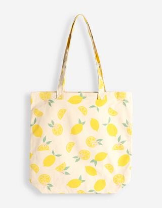 Beuteltasche - Allover-Muster - gelb