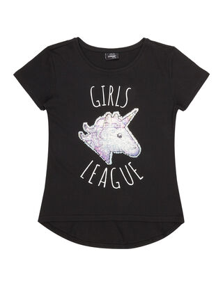 M&auml;dchen T-Shirt mit Wende-Pailletten