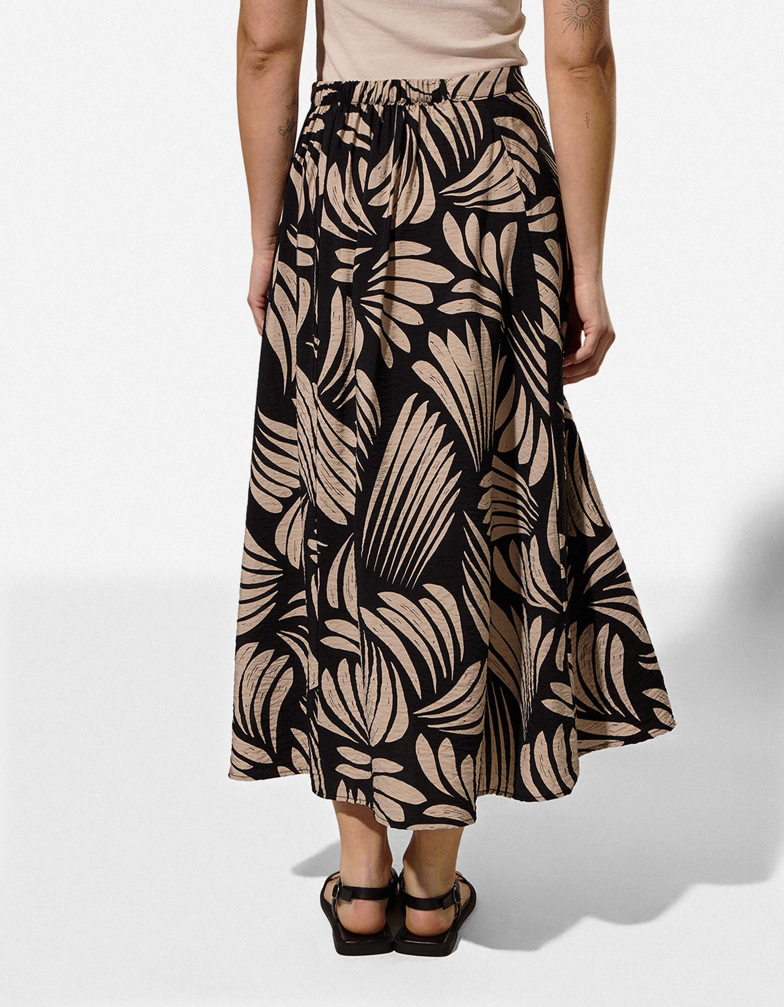 Rock - Allover-Print - schwarz