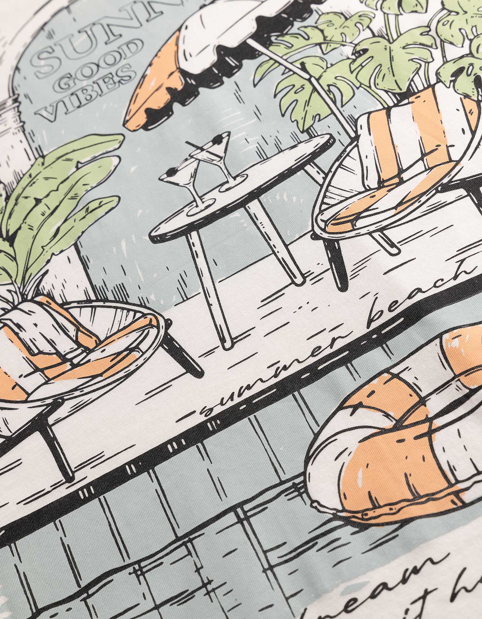 Tričko - Potisk na zadn&iacute; straně - b&iacute;l&aacute;