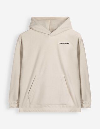 Fleecepullover - Oversized Fit - Off-White