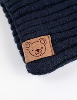 Tunelový šál - Jednofarebný - tmavomodra