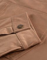 švarkas -marškiniai - Dirbtinė zomša - rudas