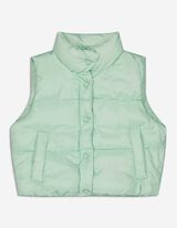 Gilet trapuntato - Tasche interne - verde chiaro