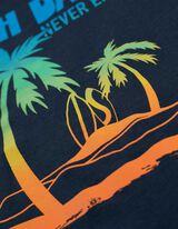 T-Shirt - Frontprint - dunkelblau