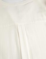 Camicia blusata - Scollo a V - bianco