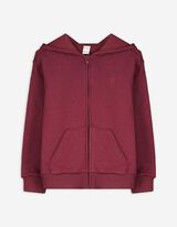 Sweatjacke - Sweat - dunkelrot
