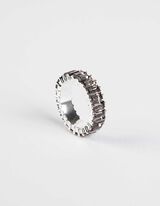 Prsten - Ukrasni kamenčići - srebrno