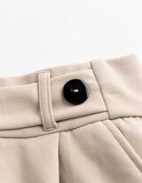 Hose - Elastischer Verschluss - beige