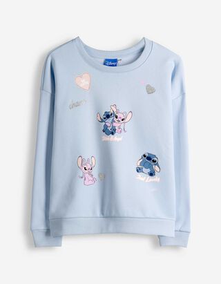 Sweatshirt - Lilo & Stitch - hellblau