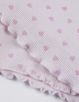 pidžama set od majice i pantalona - &Scaron;areni print - ljubicasta