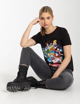 Majica kratkih rukava - Print - crno