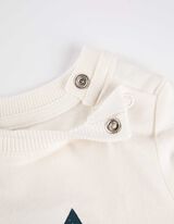 Hosszú ujjú felső - Elülső nyomtatás - feher