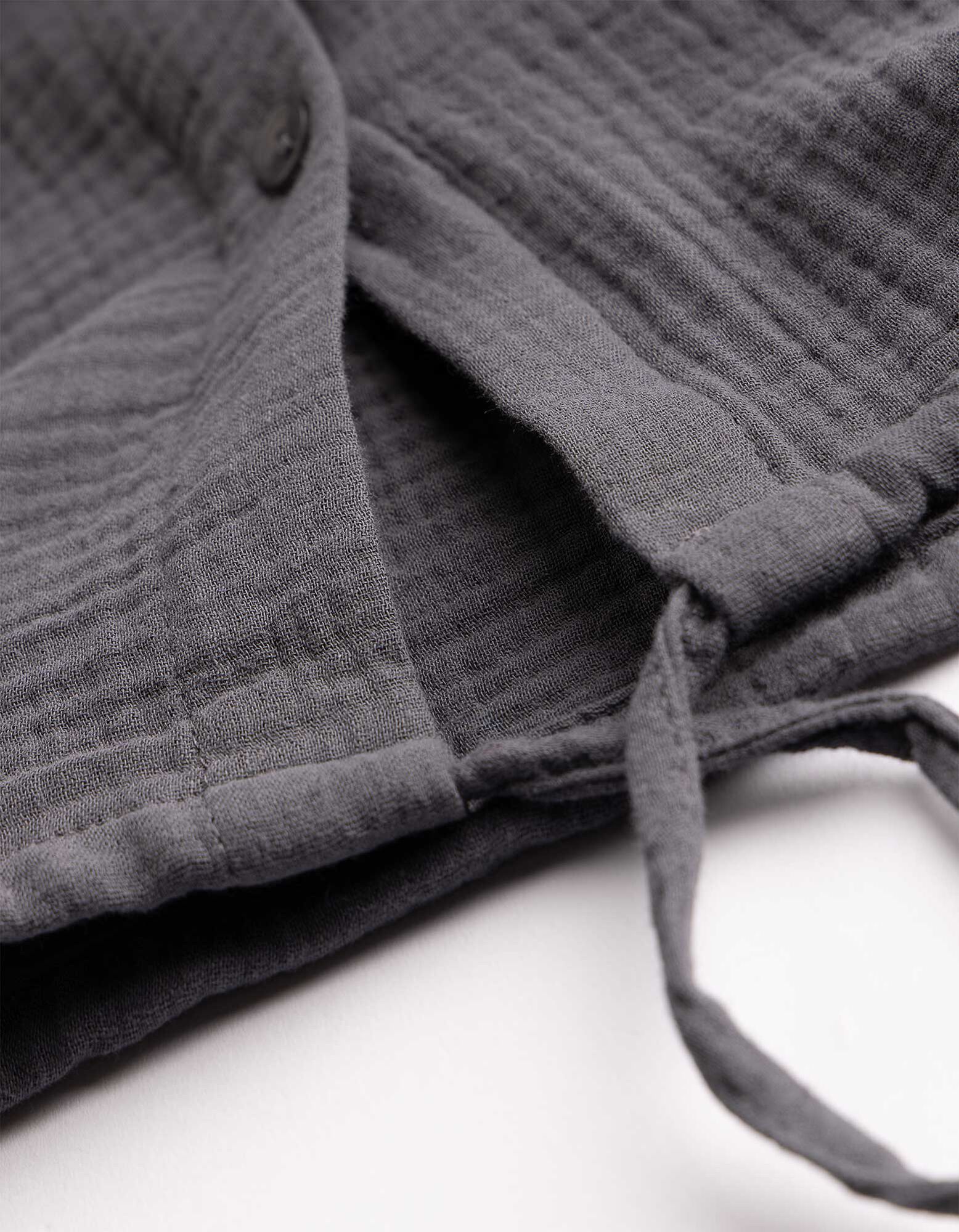 Chemise - Mousseline - gris fonc&eacute;