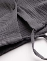 Chemise - Mousseline - gris fonc&eacute;