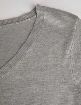 Pulover - Amestec viscoză - Gri