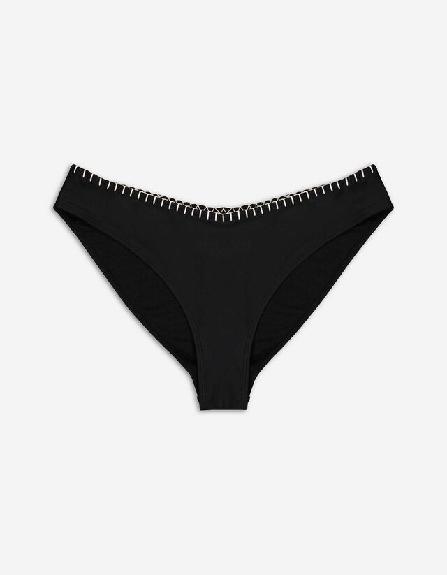 Slip bikini - Tinta unita - nero