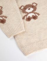 Trui - Print all-over - beige