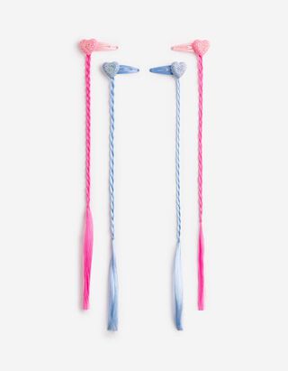 Haarklammer - 4er-Pack - hellblau