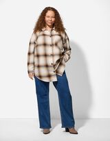 Longshirt - Hemdkragen - beige