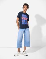 Tričko - Potlač - tmavomodra