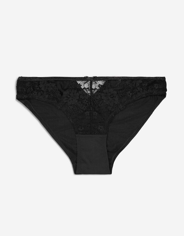 Slip - Inserto in pizzo - nero