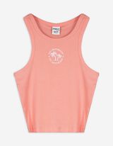 Top - Stickereien - orange