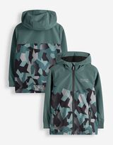 Windbreaker - Mehrfarbiges Design - dunkelgr&uuml;n