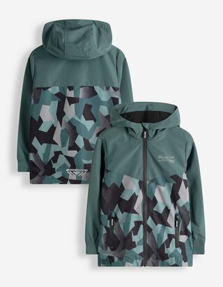 Windbreaker - Mehrfarbiges Design - dunkelgr&uuml;n