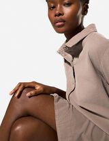 Kleid - Cord - beige