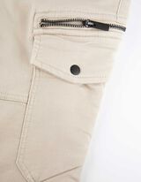 Kelnės su kišenėmis - smelio spalvos