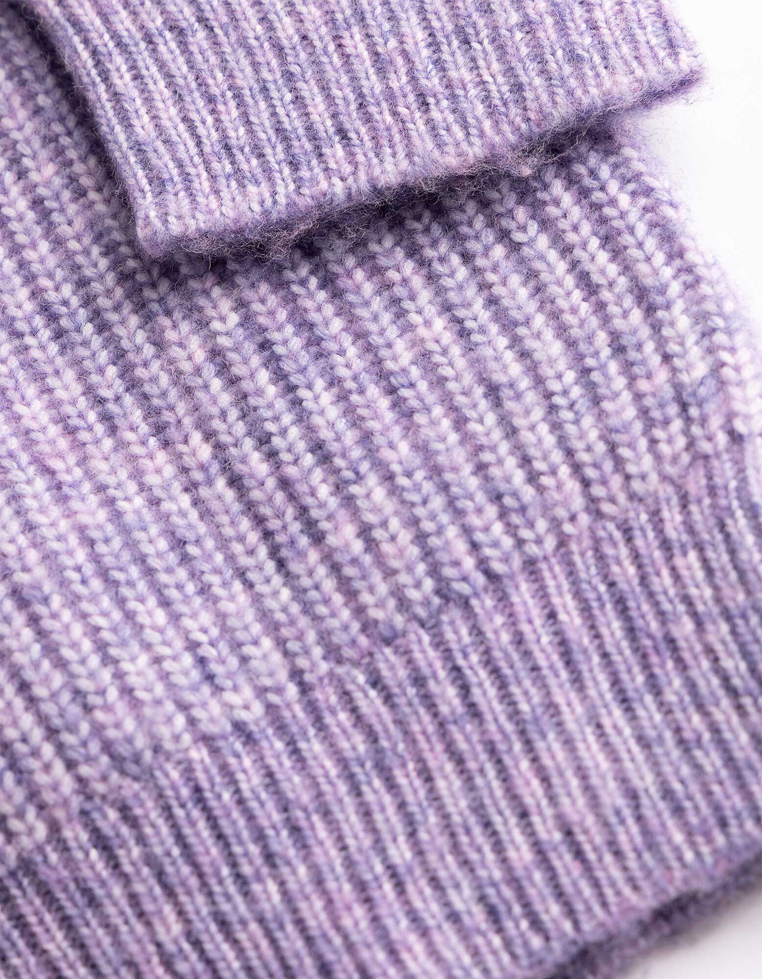 Pullover - Meliert - Lila