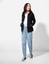 Felpa aperta - Tinta unita - nero