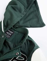 Kurtka szkolna - hafty - ciemny zielony