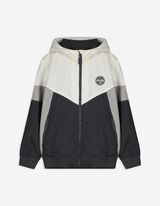 Jacke - Mehrfarbiges Design - weiß