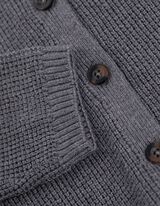 Gebreid vest - Katoen - grijs