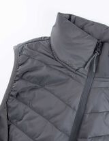 Gilet trapuntato - Cuciture impunturate - grigio scuro
