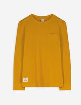 Langarmshirt - Brusttasche - gelb