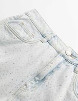 Jeansshorts - Regular Fit - Hellblau