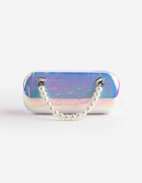 Pouzdro na br&yacute;le - Metalick&eacute; detaily - stribrny